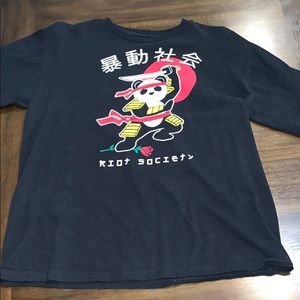 Black riot society shirt